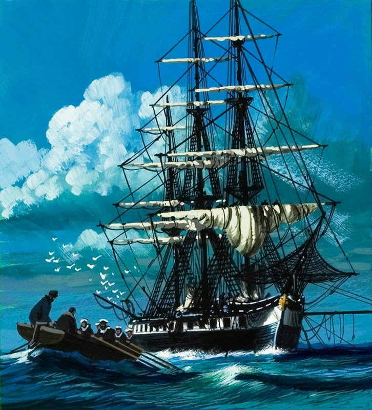 Wyprawa Challengera w latach siedemdziesiątych XIX wieku autorstwa Wilf (20th century) Hardy