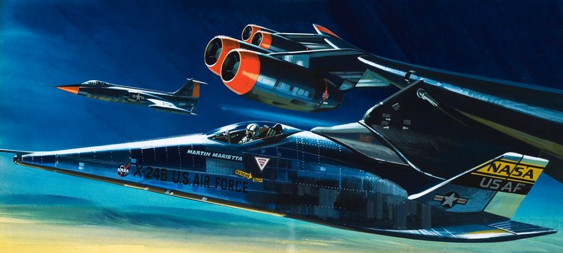 Wahadłowiec Martin Marietta X-24B autorstwa Wilf (20th century) Hardy