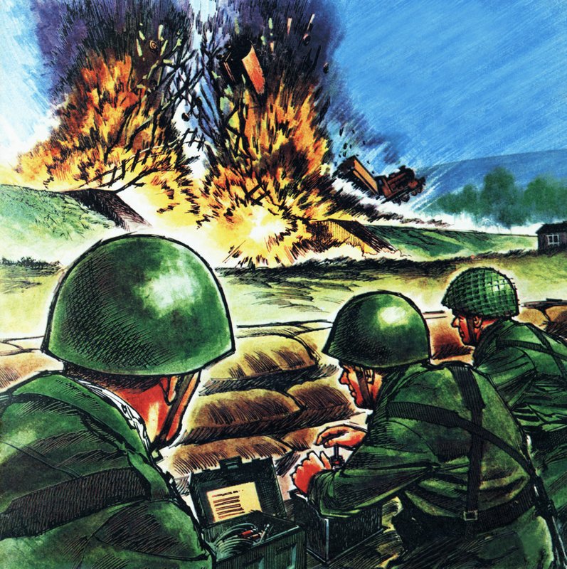 Gdzie celowo wysadzają pociągi w powietrze autorstwa Wilf (20th century) Hardy