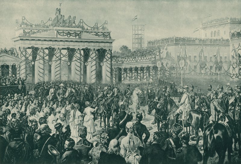 Obchody zwycięstwa Prus w wojnie francusko-pruskiej, Berlin, 16 czerwca 1871 autorstwa Wilhelm Camphausen