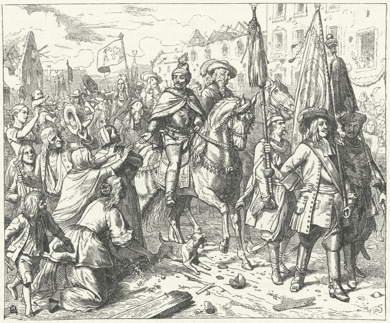 Do miasta wkraczają wyzwoliciele Wiednia, 1683 autorstwa Wilhelm Camphausen