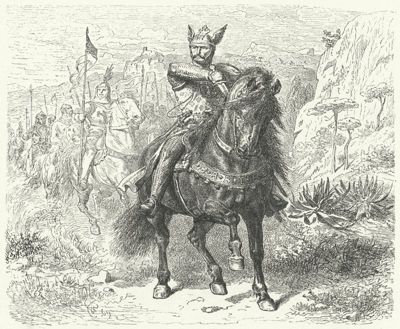 El Cid (grawerowanie) autorstwa Wilhelm Camphausen