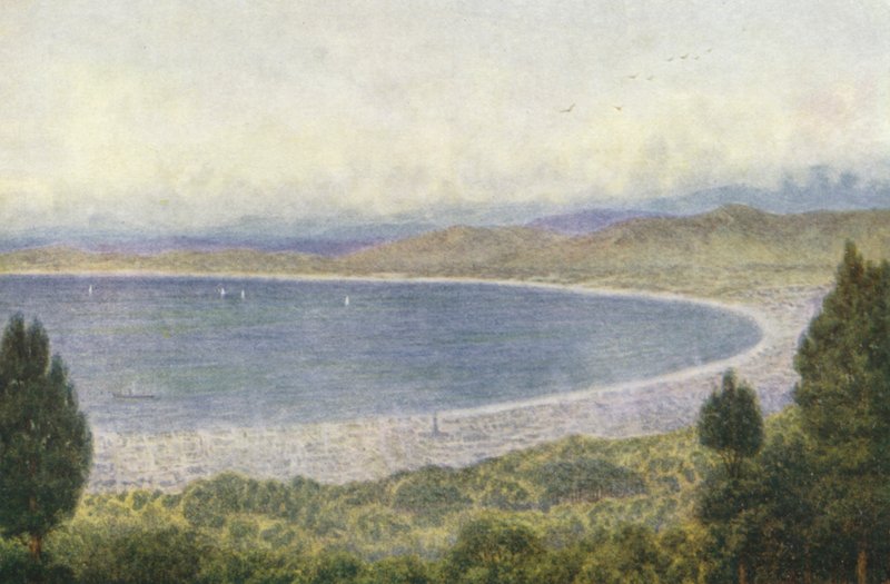 Zatoka Stołowa z Kloof Nek (kolorowa litografia) autorstwa Wilhelm Westhofen