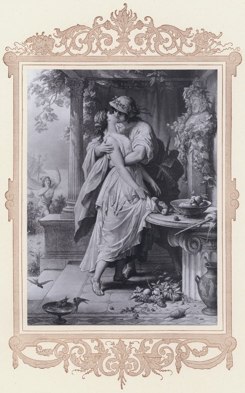Dora, Alexis i Dora (lito) autorstwa Wilhelm von (after) Kaulbach