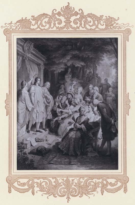 Goethe w Weimarze (lito) autorstwa Wilhelm von (after) Kaulbach