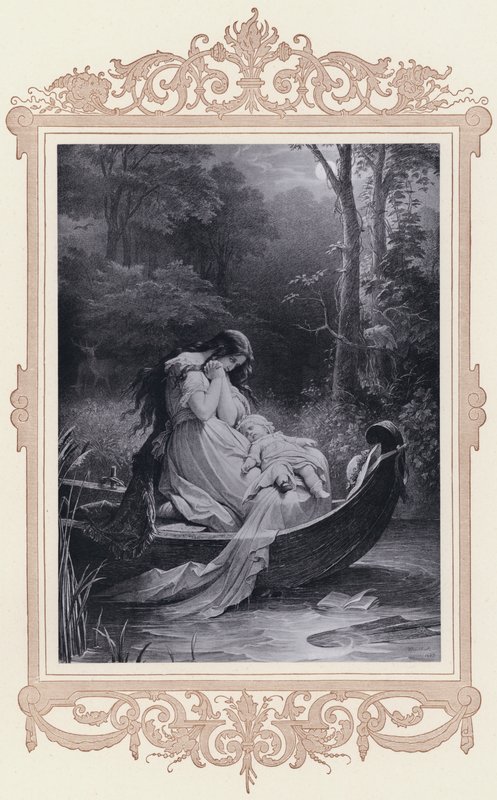 Ottilie, powinowactwa elektywne (lito) autorstwa Wilhelm von (after) Kaulbach