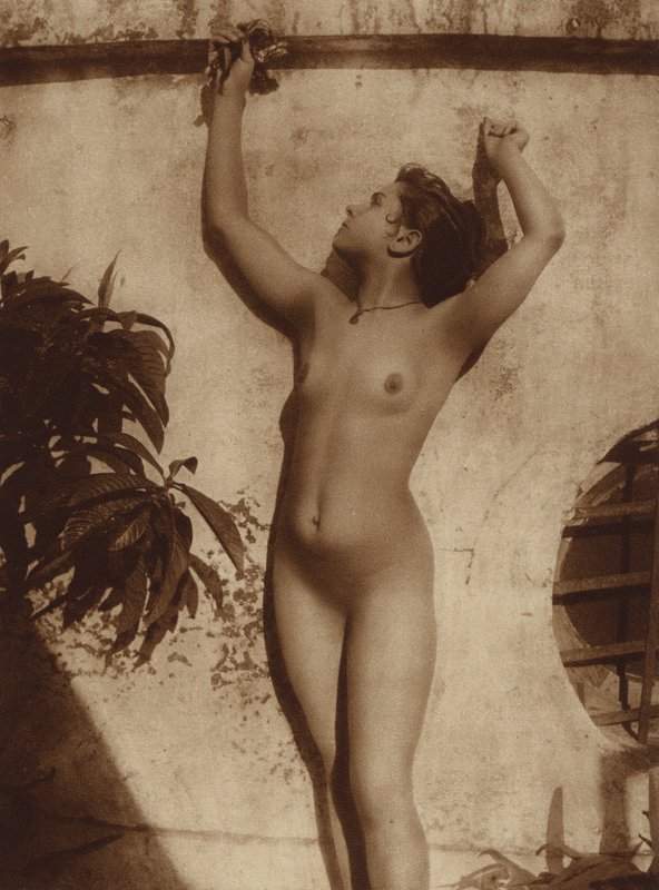 Mulher italiana (da Sicília) (foto em preto e branco)polonês autorstwa Baron Wilhelm von Gloeden