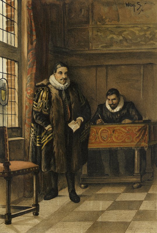 Książę Wilhelm Orański w swoim gabinecie autorstwa Willem II Steelink