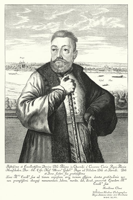 Adam Kazanowski, szlachcic polsko-litewski (grafika) autorstwa Willem (c.1597 1660) Hondius