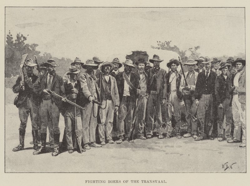 Walka z Burami Transwalu autorstwa William Barnes Wollen