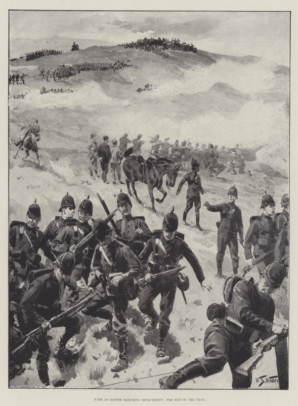 Z marszem wielkanocnym, koniec walki autorstwa William Barnes Wollen