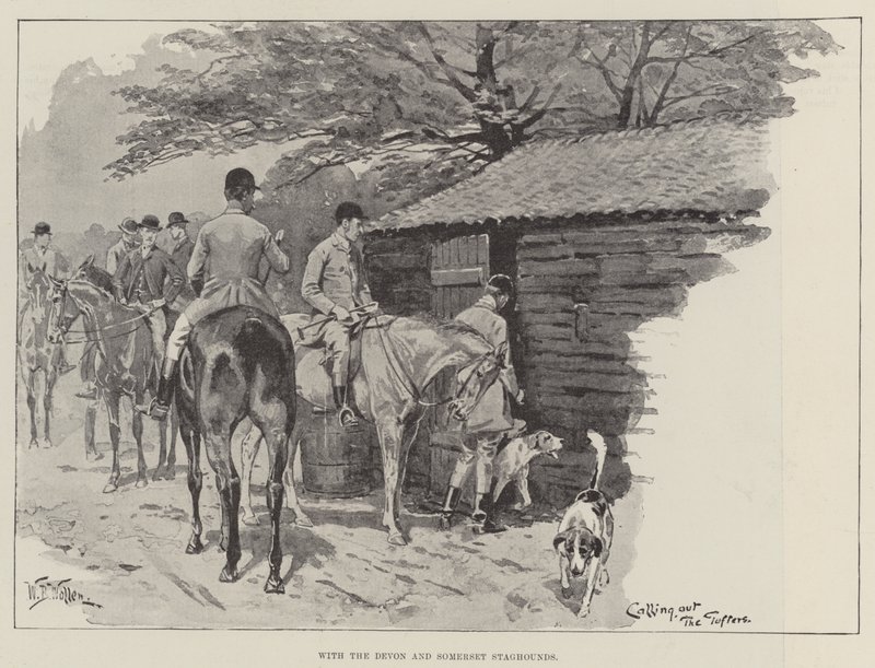 Z Devon i Somerset Staghounds autorstwa William Barnes Wollen