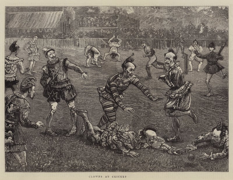 Klauni w Cricket autorstwa William Bazett Murray