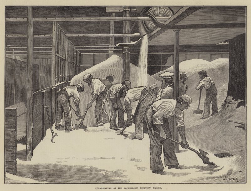 Produkcja cukru w rafinerii Counterslip, Bristol autorstwa William Bazett Murray