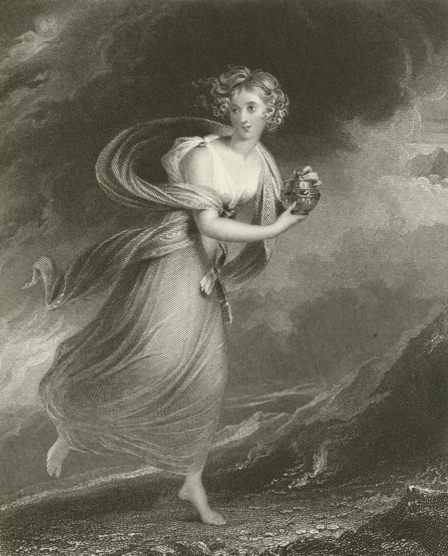 Psyche, powracający z królestw Plutona autorstwa William Beechey