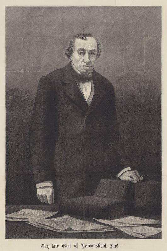 Nieżyjący hrabia Beaconsfield, KG autorstwa William Biscombe Gardner