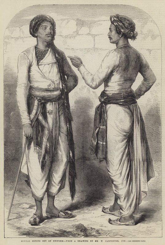 Bengalscy sipajowie bez munduru autorstwa William Carpenter