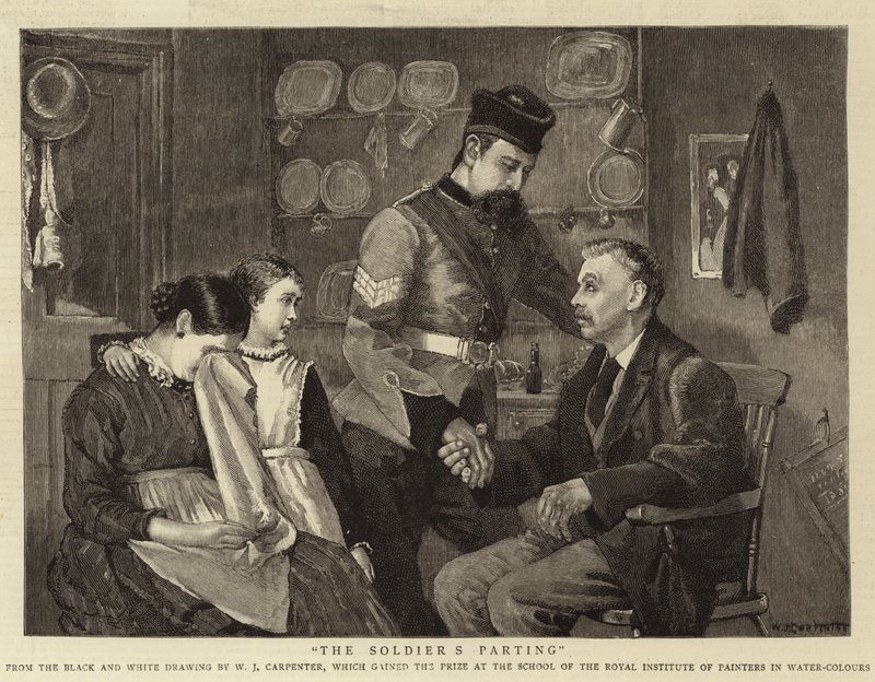 Rozstanie żołnierza autorstwa William Carpenter