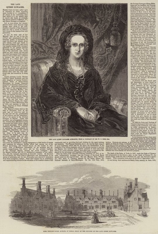 Zmarła królowa Dowager autorstwa William Charles Ross