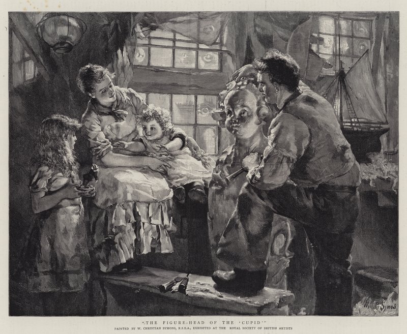 Figura-głowa „Kupidyna” autorstwa William Christian Symons