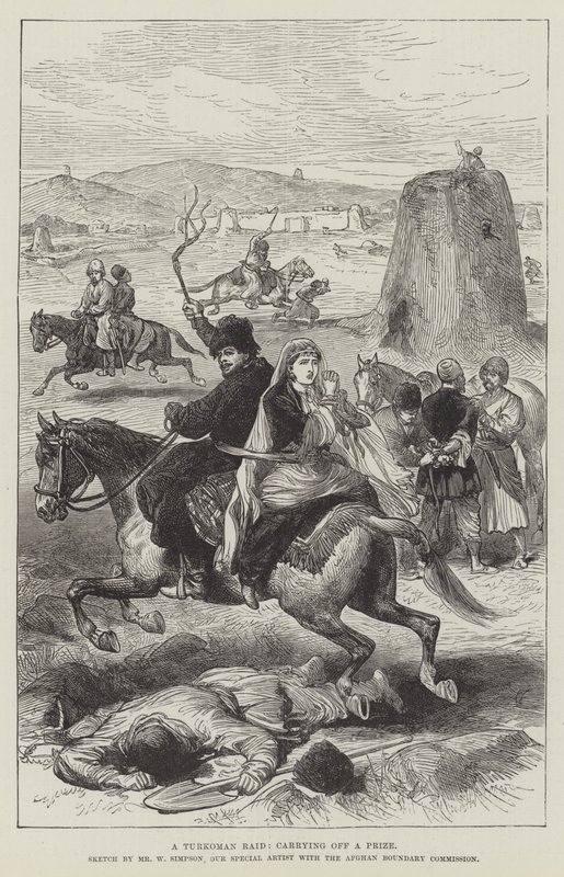 Najazd Turkomański, niosący nagrodę autorstwa William Crimea Simpson