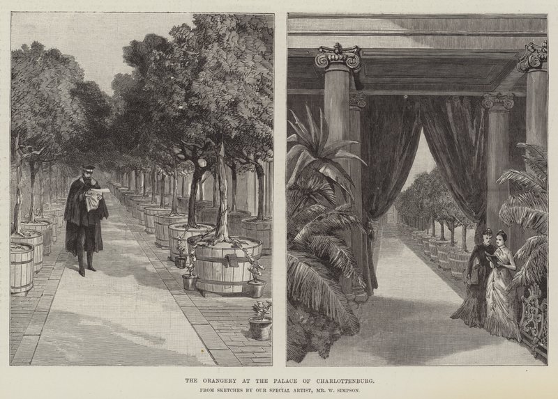 Oranżeria w Pałacu Charlottenburg autorstwa William Crimea Simpson