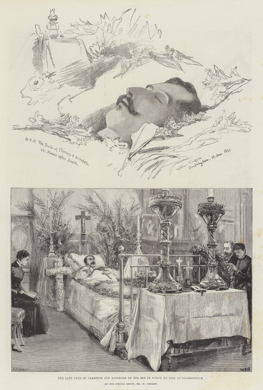 Nieżyjący książę Clarence i Avondale autorstwa William Crimea Simpson