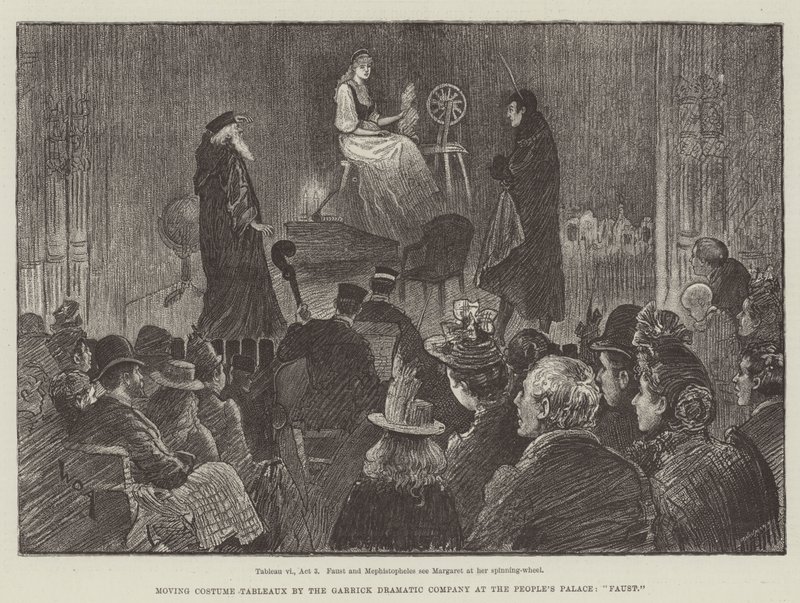 Ruchome Tablice Kostiumów Garricka Dramatic Company w Pałacu Ludowym, Faust autorstwa William Douglas Almond