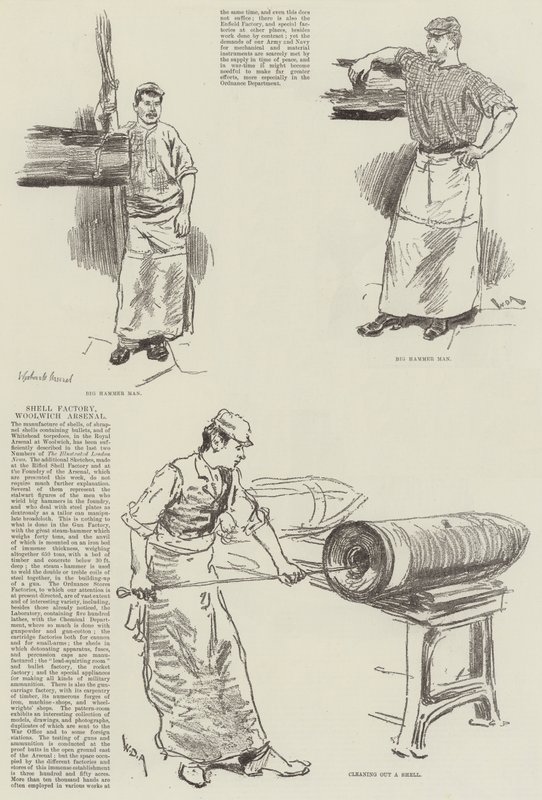 Fabryka Muszli, Arsenał Woolwich autorstwa William Douglas Almond