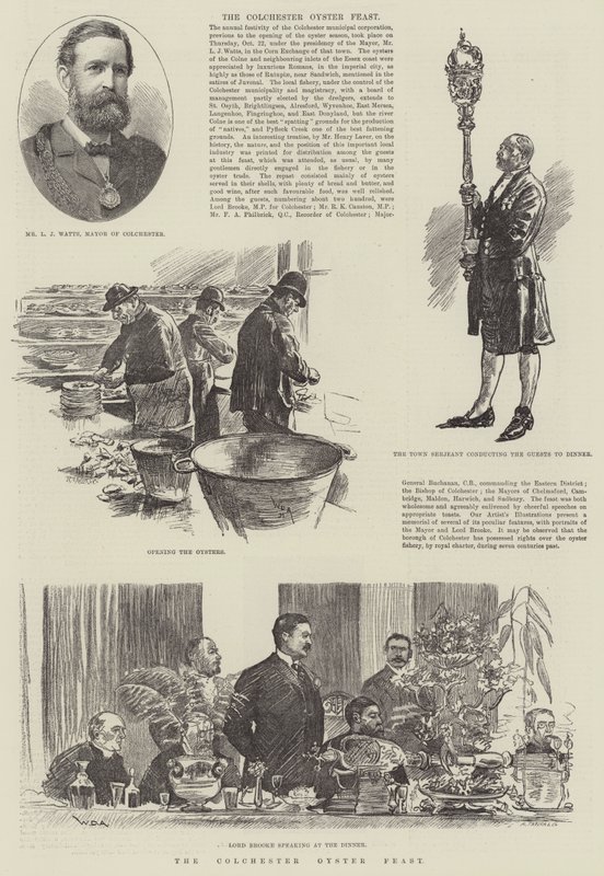 Święto ostryg w Colchester autorstwa William Douglas Almond
