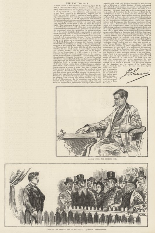 Człowiek poszczący autorstwa William Douglas Almond