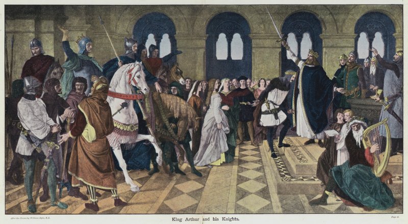 Król Artur i jego Rycerze autorstwa William Dyce