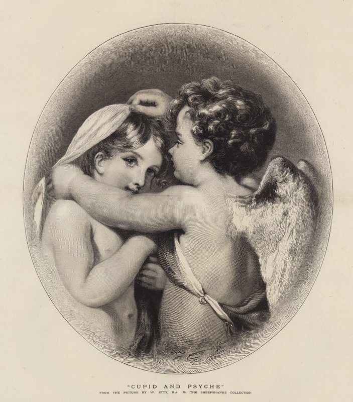 Kupidyn i Psyche autorstwa William Etty