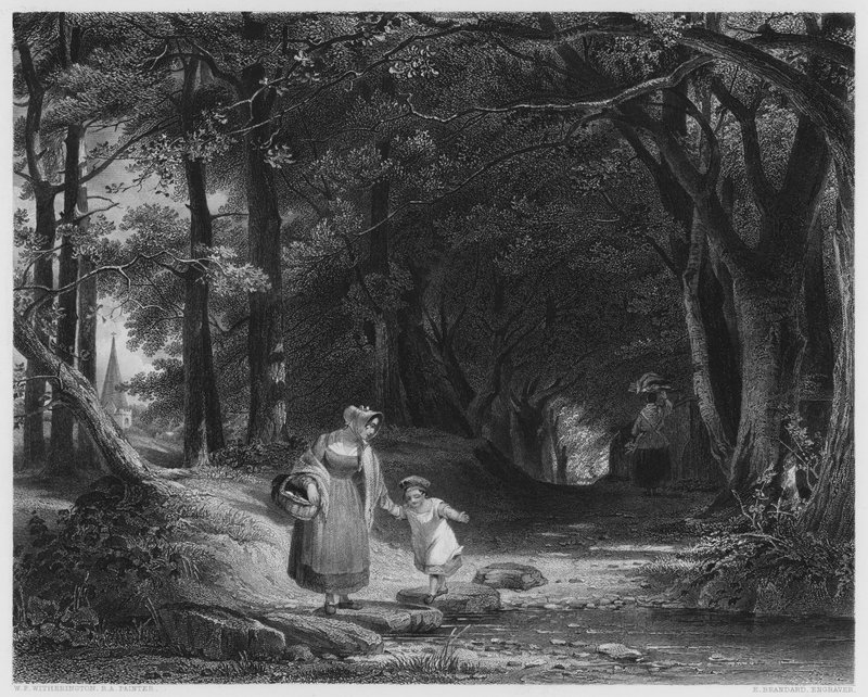 Stepping Stones, ze zdjęcia w Galerii Vernon autorstwa William Frederick Witherington