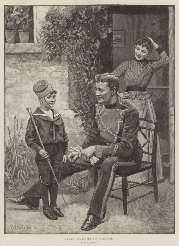 Rekrut na własność księcia Walii autorstwa William Henry Charles Groome