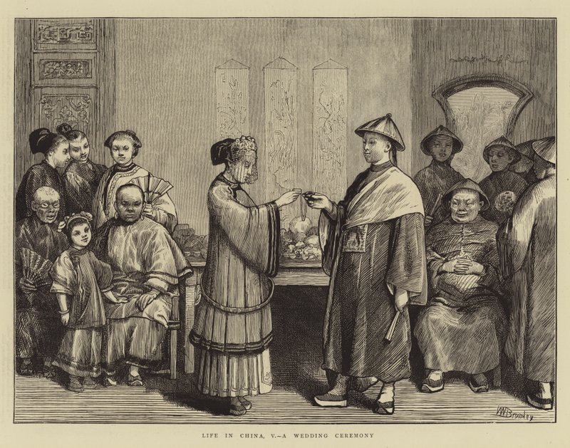 Życie w Chinach, V, ceremonia ślubna autorstwa William III Bromley