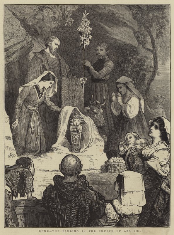 Rzym, Bambino w kościele Ara Coeli autorstwa William III Bromley