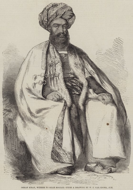 Osman Khan, Wuzeer do Shah Soojah autorstwa William Carpenter