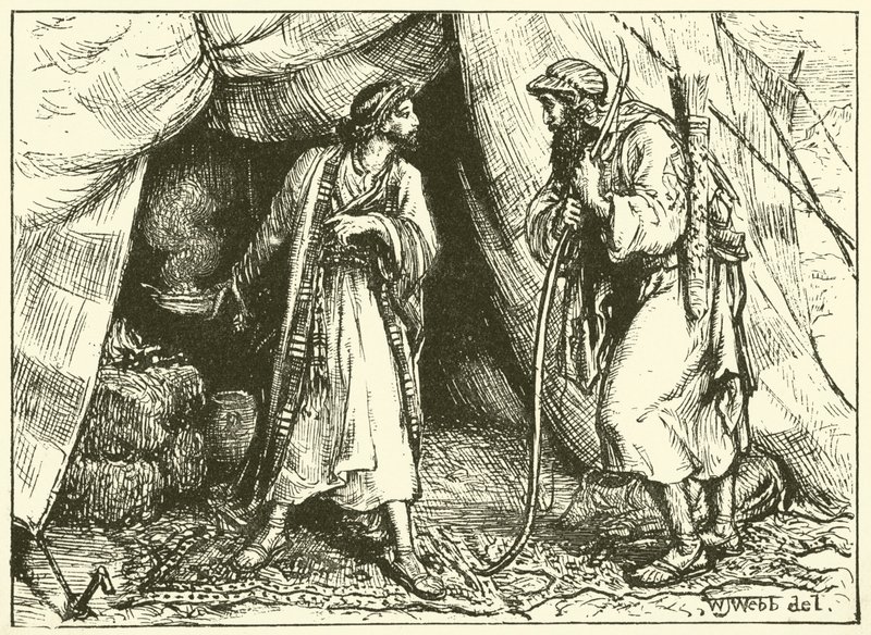 Ezaw sprzedający swoje pierworodztwo autorstwa William J. Webbe or Webb