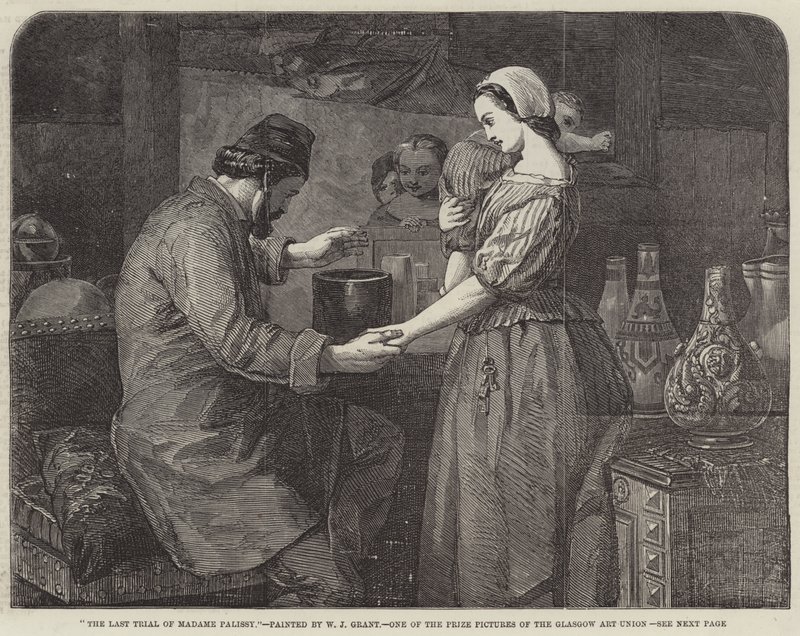 Grawer „Ostatnia próba Madame Palissy” autorstwa William James Grant