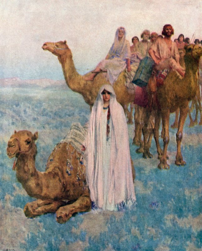 Rebeka przychodzi do Izaaka autorstwa William Ladd Taylor