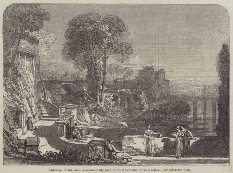 Fontanna w willi autorstwa William Leighton Leitch