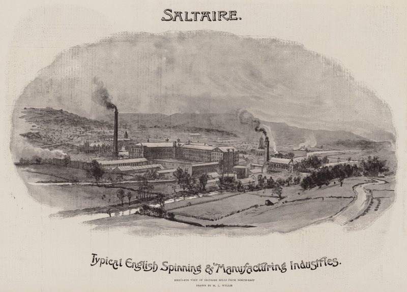 Reklama, Saltaire autorstwa William Lionel Wyllie