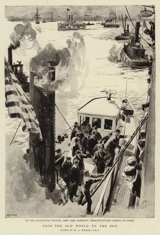 Od starego do nowego świata autorstwa William Lionel Wyllie