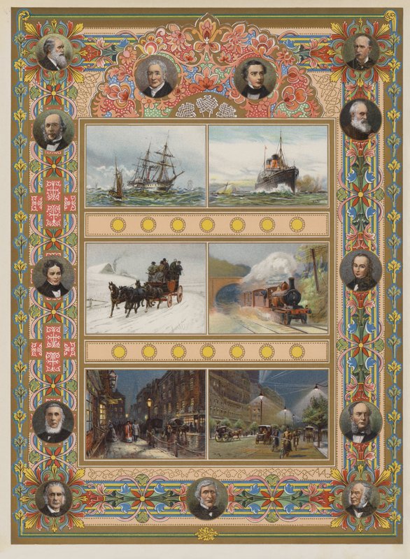 Triumf pary i elektryczności (chromolitho) autorstwa William Lionel Wyllie
