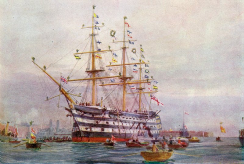 Rocznica Trafalgaru autorstwa William Lionel Wyllie