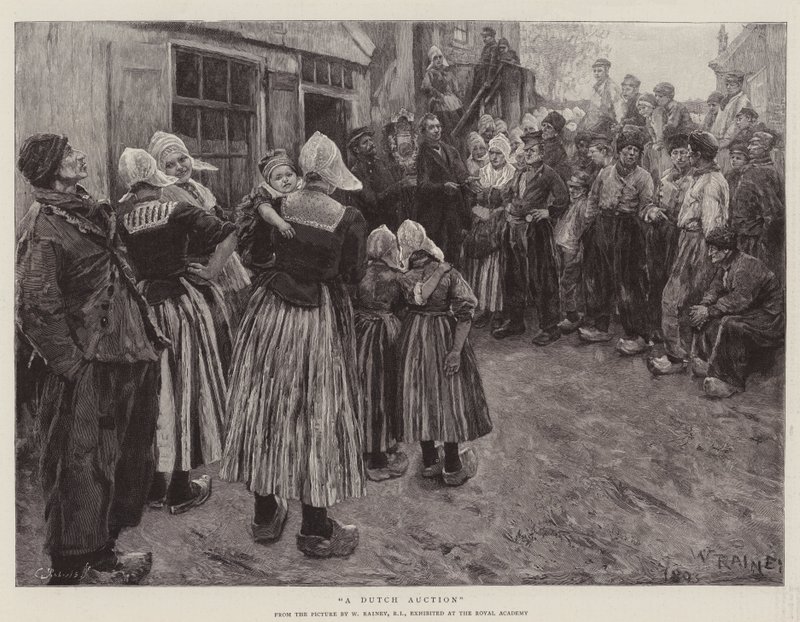 Aukcja holenderska autorstwa William Rainey