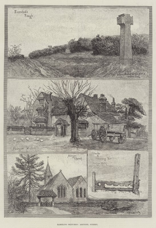 Wędrujące szkice, Abinger, Surrey autorstwa William Rainey
