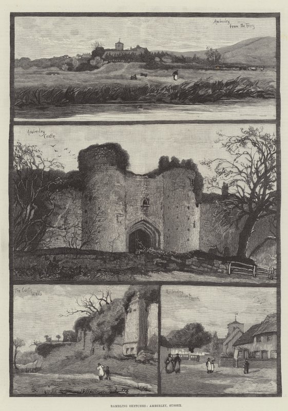 Wędrujące szkice, Amberley, Sussex autorstwa William Rainey
