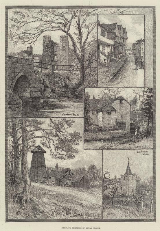 Wędrujące szkice w wiejskim Sussex autorstwa William Rainey